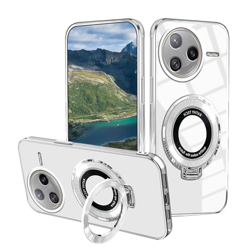 Coque transparente Xiaomi Poco F7 Pro idéale pour support voiture magnétique argent