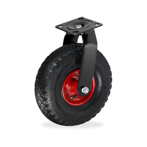 Roue pivotante pneu Relaxdays pour faciliter l'entretien de votre grand jardin