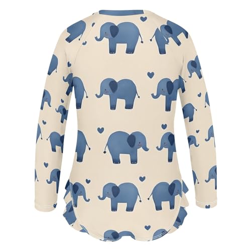 Cute Bear Swimwear Girls One Piece Swimsuit UPF 50+ Long Sleeve Rash Guard Toddler Girl Bathing Suit2