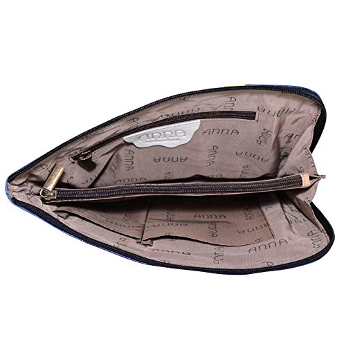 Anna By Anuschka Crossbody Organizer Bag - Genuine Leather - Butterfly Mosaic #TOP3