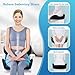 Lexeme X Large Memory Foam Seat Cushion Lumbar Support Pillow for Sciatica & Tailbone Pressure Relief Coccyx Pad for Office Chair, Car,Wheelchair,Home,Office