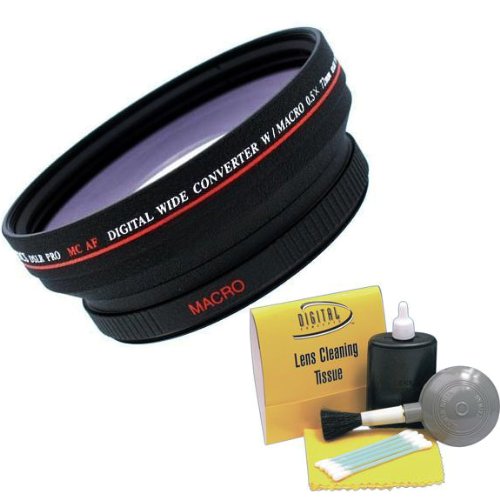 Objectif vidéo numérique 0,5x 72mm grand angle Sony HDRFX1 HVRZ1U kit nettoyage 5 pièces