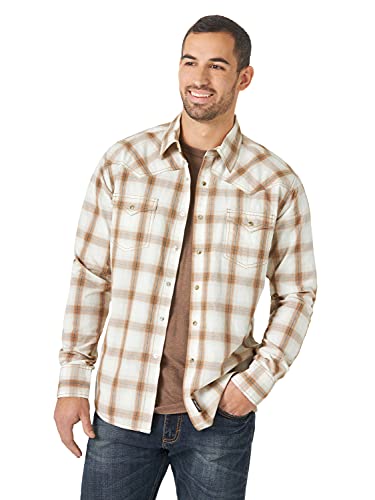 Wrangler Men's Retro Two Pocket Long Sleeve Snap Shirt