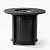 32'' Round Gas Fire Pit, 50,000 BTU Steel Outdoor Fire Tables, Fire Table with Lid, Add Warmth & Ambience to Gatherings and Parties On Patio Deck Garden Backyard, Black.