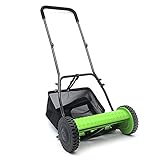 Comfort Kooimaaier Handgrasmaaier Met 40 Cm Werkbreedte, Grasmesrol Gemaakt Van Kwaliteitsstaal, Maaihoogte 24-46 Mm (4 Versnellingen) Instelling