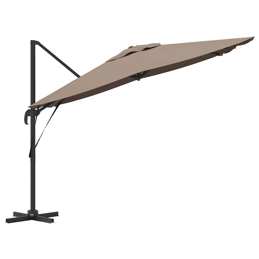 Genérico Parasol Roma Taupé 286 x 284 x 265 cm Aluminio y poliéster,Casa y jardín,Jardín,Artículos de Exterior,Sombrillas-42003338