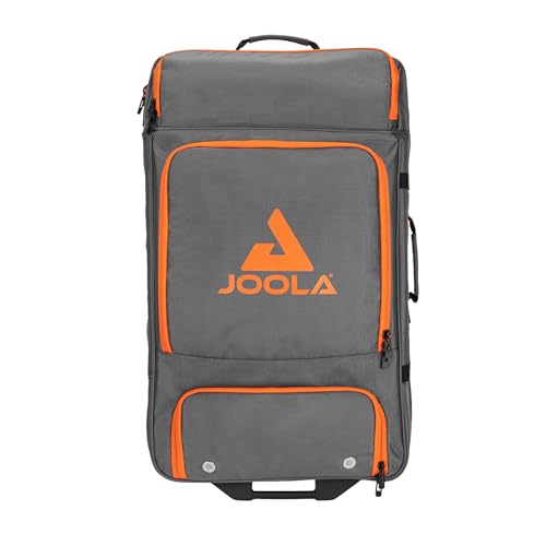 JOOLA Vision Suitcase - 27" Luggage Bag with Wheels & Handle - Medium Checked Bag - Rolling Table Tennis or Pickleball Bag - Equipment Bag For Tournaments & Travel - Orange