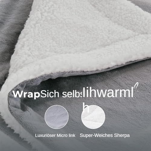 RUIANBAO Couverture électrique, Couverture chauffante en Flanelle avec 9 Niveaux de Chauffage et minuterie d'arrêt Automatique de 5 Heures, Lavable en Machine. – vue 7