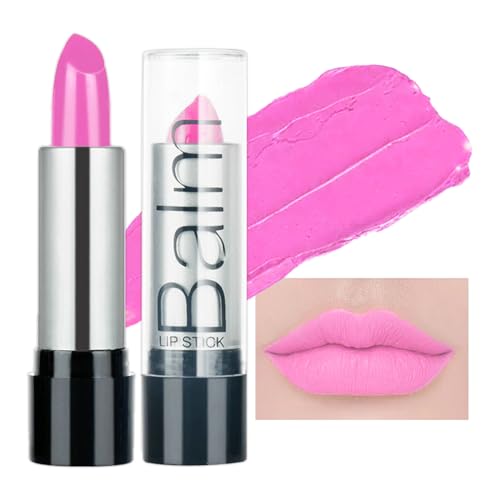 Light Pink Matte Lip Stick, Pink Lipsticks for Women Long Lasting, Smooth Full-Coverage Moisturizing Lipstick, Waterproof Non-Sticky Tinted Lip Balm for Girls & Women