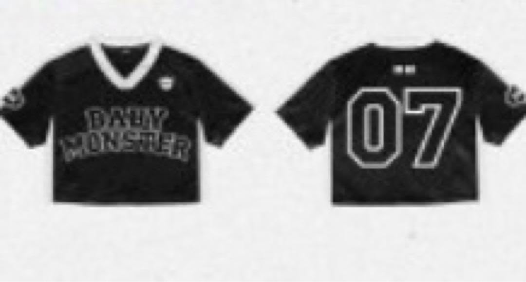 BABYMONSTER ポップアップ クロップ ジャージ 黒 ブラック BABYMONSTER DRIP ポップアップ 黒 クロップ ジャージ