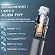 KINEX E Zigarette Pod System Starterset, EVIO M PRO mit Einstellbarem Luftstrom DTL zu MTL, 1100mAh 6W-30W Aufladbar Vape Kit mit 2 Nachfüllbar Kartusche 2,8ml, Ohne Nikotin Ohne Liquid, Dunkelgrau