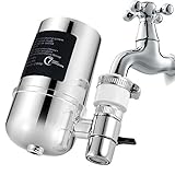 Filtro de agua del grifo purificador 8 capas de sistema de filtro de agua del grifo para eliminar metales pesados, fluoruro, adecuado para la mayoría de los grifos