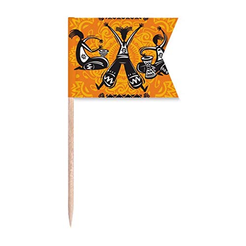 Plaque de fromage marquée avec totems mexicains pour animer un buffet d'anniversaire - 2