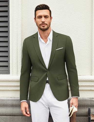 Image of COOFANDY Mens Casual Blazer Suit Jackets One Button Sport Coats Lightweight Business Sports Jackets