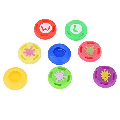 Bewinner 8 peças de capa de controle analógico de silicone de reposição para Switch Pro, efetivament