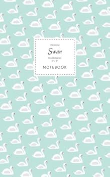 Swan Notebook - Ruled Pages - 5x8 - Premium (Aqua)