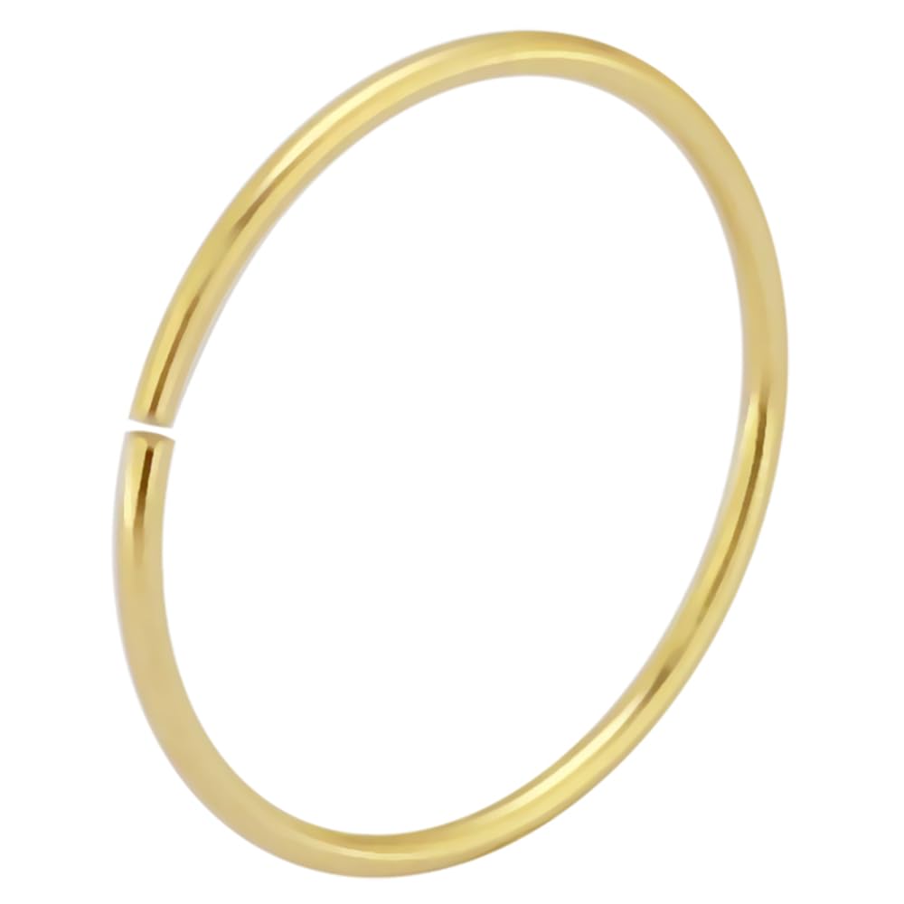 Monster Piercing Nasenring, 14 Karat Gold, 22 Gauge, nahtlos, durchgehend