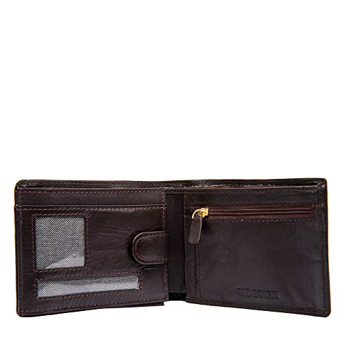 Image of Hidesign Men's Leather Wallet (L103 N Rf, Brown)