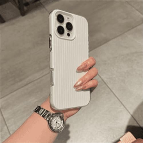 Étui de téléphone ondulé blanc anti-glisse pour préserver votre iPhone