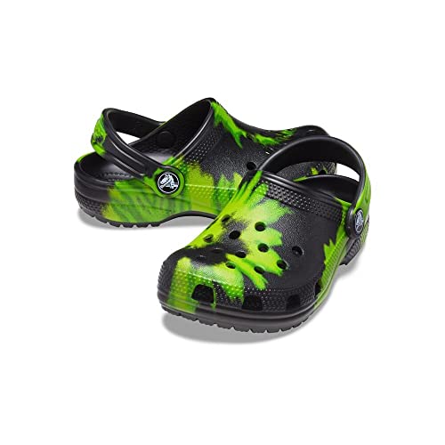 Image of Crocs Kids' Classic Tie-dye Graphic Clog