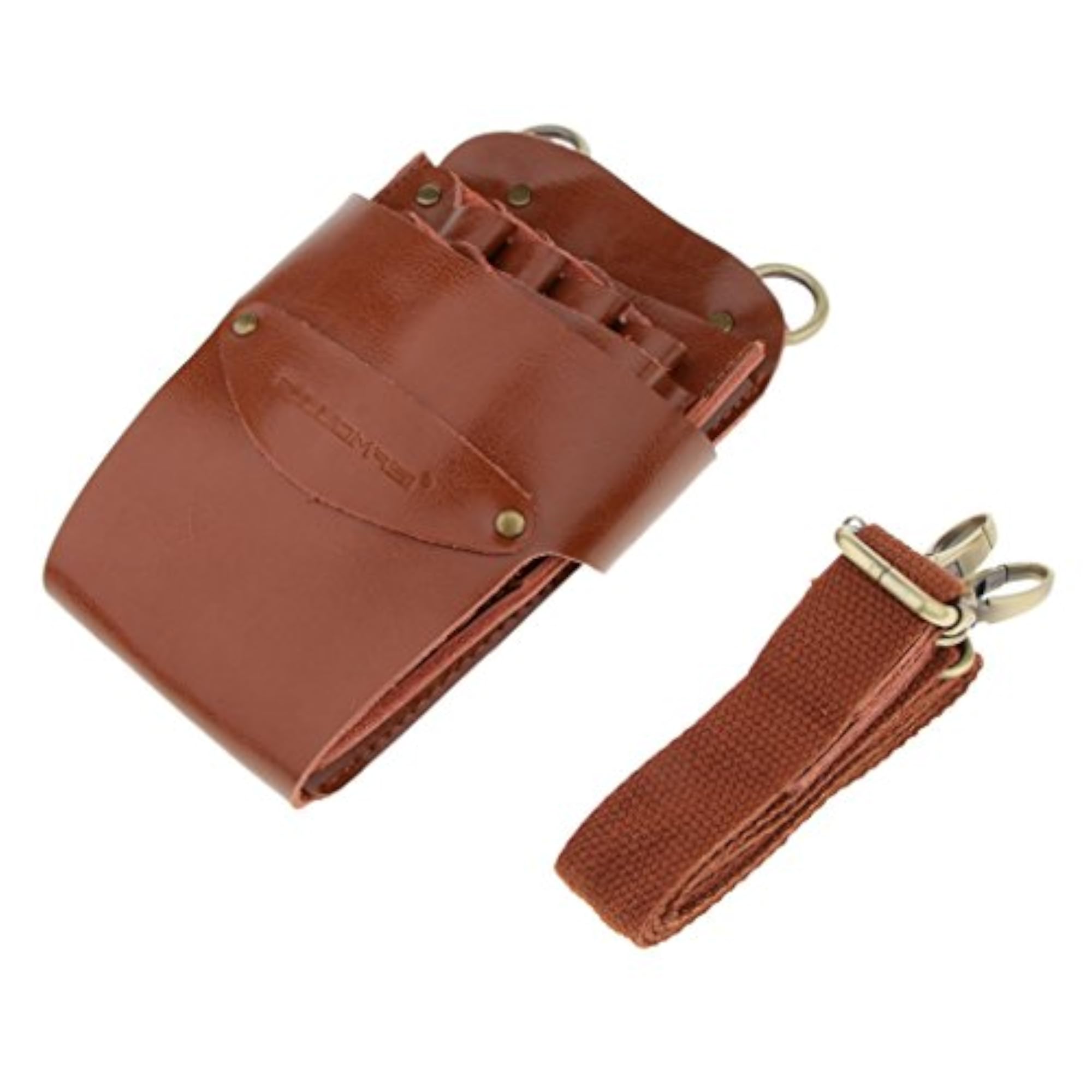 Brown Hairdressing Barber Scissors & Tools Holder Pouch