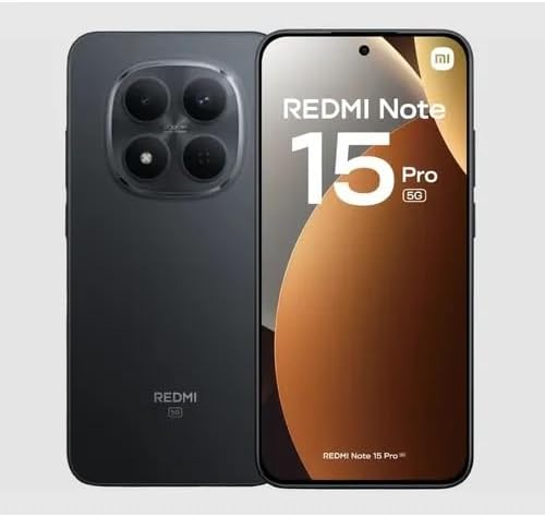 Smartphone Xiaomi Redmi Note 15 Pro 5G 256GB - 8GB Ram Preto Blac...
