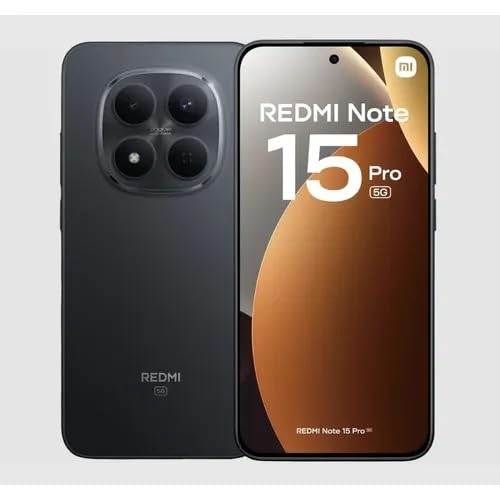 Smartphone Xiaomi Redmi Note 15 Pro 5G 256GB - 8GB Ram Preto Black