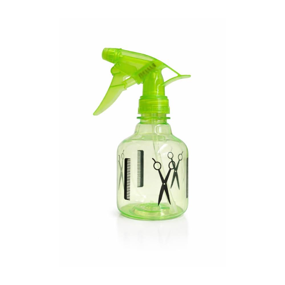 Misting Spray Bottle 250ml – Refillable Fine Mist Water Spray Bottle for Hair Styling | Trigger Sprayer Plastic Bottle for Plants, Cleaning, Travel & Salon Use (Green)