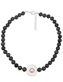 ANPASSBAR: Die kurze Modeschmuckkette hat eine Länge von 48 cm und kann individuell verlängert werden. Eine schöne elegante Kette, welche optimal mit weiteren grünen und schwarzen Accessoires kombiniert werden kann!