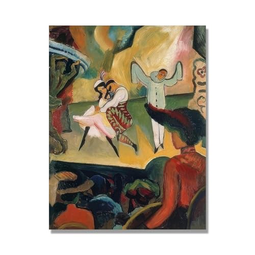 Impression sur toile Ballet russe par August Macke : la solution pour grand mur de salon moderne