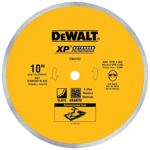 DEWALT DW4762 Porcelain or Tile Blade 10-Inch