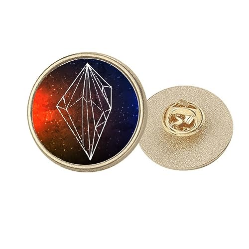 Broche ronde dorée et cristaux marron, l'accessoire parfait pour illuminer une tenue de soirée.