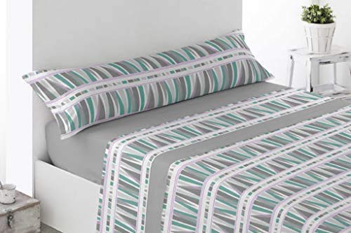 Energy Colors Textil - Hogar - Poland - Juego Sábanas Térmicas Tipo Pirineo Polar 3 Piezas Invierno Otoño (Aran 120 gr, 150_x_200_cm)