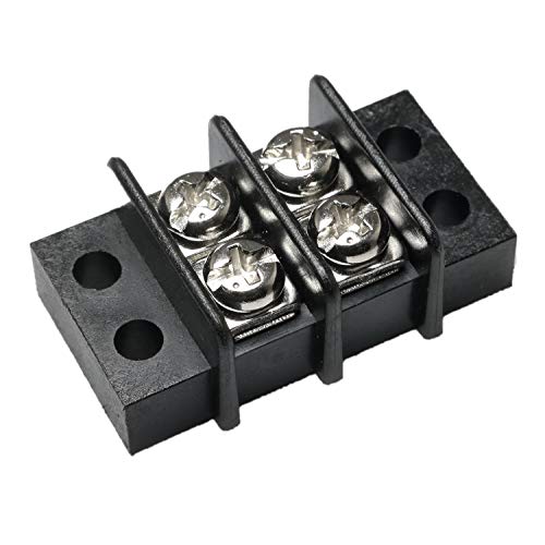 Rlecs TB2PSDR-5 5Pcs Terminal Block 2 Position Standard Double Row 450V 32A Kf49 thumb #1