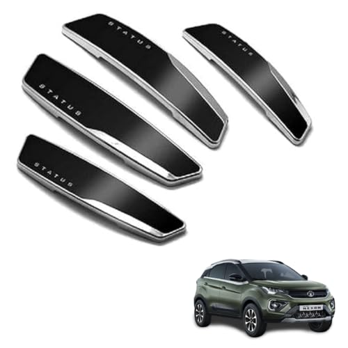Image of Autokaar Status Car Door Edge Guard Scratch Protector Black Universal for Tata Nexon /Punch /Tiago /Altroz /Harrier /Safari /Tigor /Indica /Sumo /Hexa /Harrier /Nexon EV