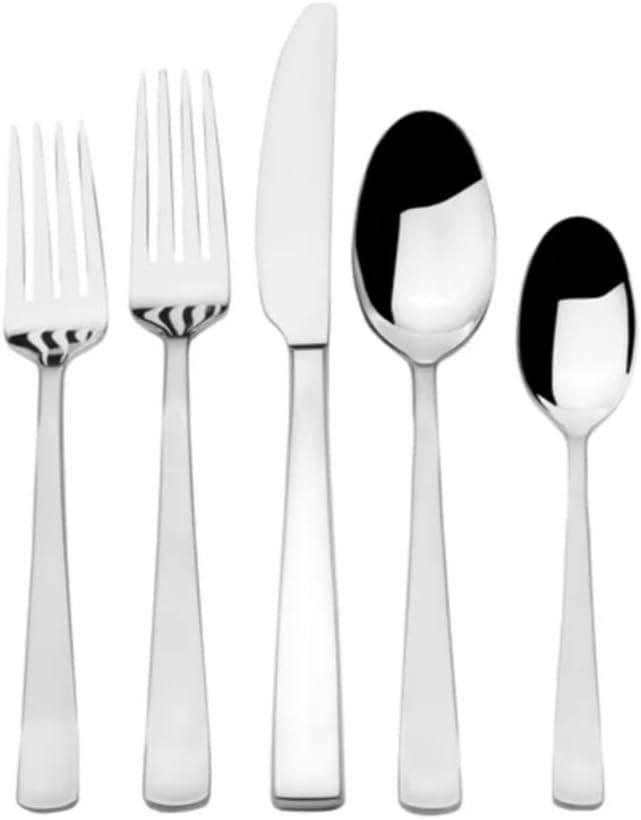 Mikasa Satin Barrett 18/10 Stainless Steel High Carbon Stainless Steel Knives 20-piece Flatware Set,Service for 4 MISSING ITEMS