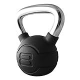 PLESIU Jordan Fitness Chrome/Rubber Kettlebells 8KG