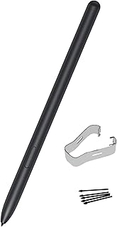 Tab S7 FE Pen Replacement S Pen Without Bluetooth for Samsung Galaxy Tab S7,Tab S7+ Plus,Tab S7 FE Stylus Pen(Mystic Black) + Tips/Nibs