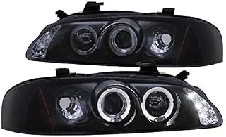 Spec-D Tuning 2LHP-SEN00G-TM Nissan Sentra Dual Halo Led Glossy Black Housing Projector Headlights