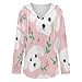 Womens Bodysuit Bull Terrier Floral Flowers Bull Pattern T Shirts Long Sleeve Hoodie V Neck Pullover Tops, 2026