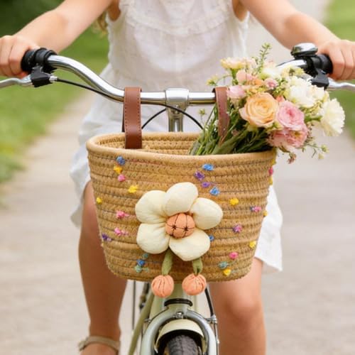 Cesta de bicicleta para niños de algodón artesanal para regalar 4