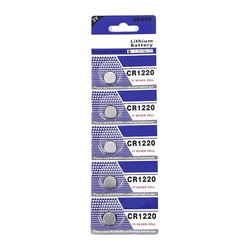 Pilas de botón CR1220 convenientemente portátiles para viajes, tamaños compactos y fácil instalación, batería de dispositivo de baja potencia