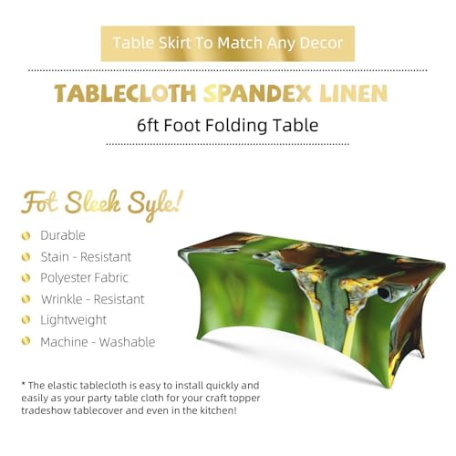 Housse de table extensible grenouille verte EdWal 1m80 - 6