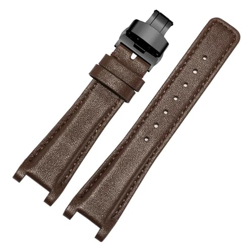 Bracelet cuir véritable LUGEMA pour séries YA1332 | Finition concave élégante 22mm