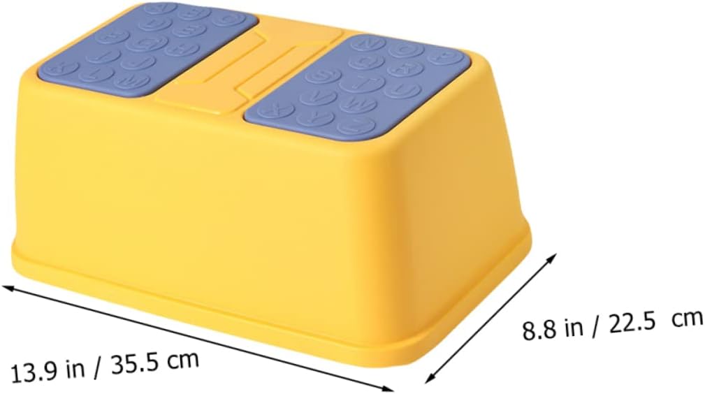 Non-Slip Boy Girl Footstool for Bathroom and Kitchen Brightly Colored Step Stool for Boy Girl Safe and Design for Everyday Use