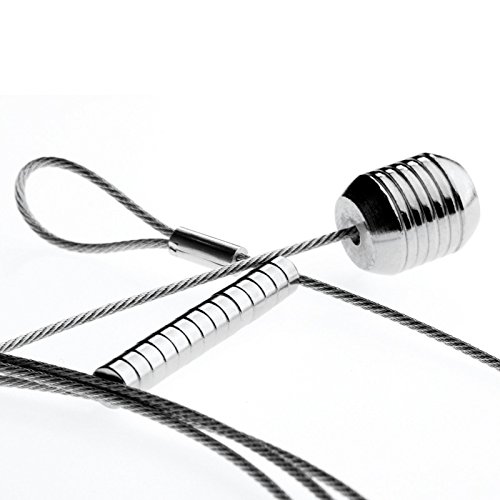 Corde à Photos poid en Acier, 15 aimants câble Corde décoration 200 cm