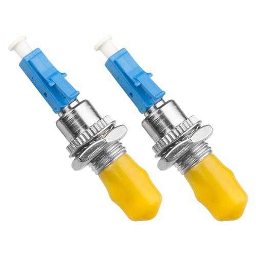 Adaptador Fibra Óptica LC Macho a ST Hembra 2 Pcs miniatura 1