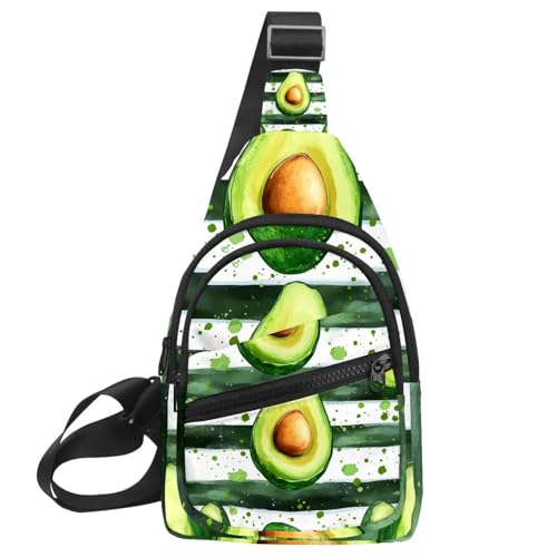 Mochila bandolera urbana verde para ciclismo y paseos de hombre