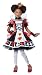 California Costumes Deluxe Queen of Hearts Costume, Red/Black/White, Large