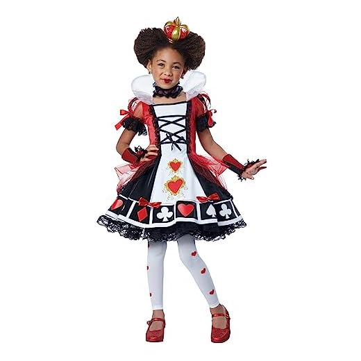 Child Deluxe Queen of Hearts Costume Large